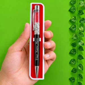 Personalised Silver Crystal Pen