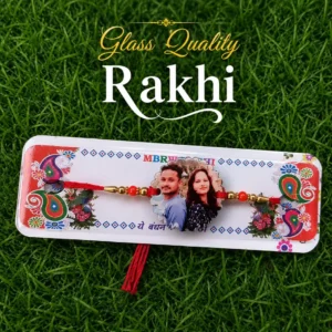 Customised Glass Quality Acrylic Rakhi 2