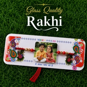Customised Best Quality Acrylic Square Design Rakhi ! Custom Raksha Bandhan 2
