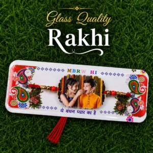 Custom Best Quality Acrylic Rectangle Design Rakhi ! Custom Raksha Bandhan 2