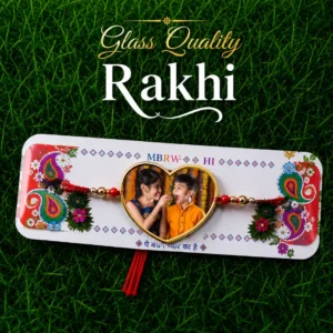 Personalized Heart Shape Rakhi with Name | Custom Raksha Bandhan Rakhi 2
